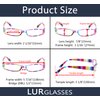 LUR READING GLASSES 3 pack Smaller Readers for Women