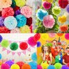 10pcs 8in 10in Cream/Beige Paper Pom Poms Tissue Paper Flower Hanging Paper Flower Balls Wedding Party Flower Decorations DIY Art Craft Blooms for Birthday Baby Shower Nursery Decor