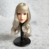 SSbeauty M 1/6 Scale Female Head Sculpt Pale Skin Silver Hair Girl Head Carved for 12inch Action Figure Body Doll