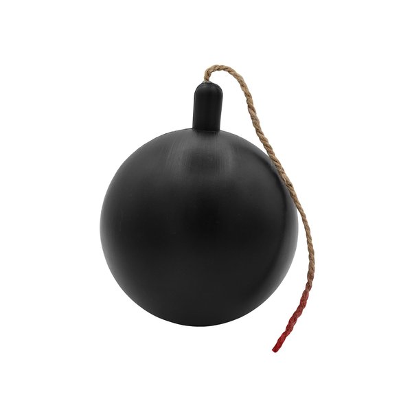Nicky Bigs Novelties Adult Plastic Black Fake Round Cartoon Bomb Prop Pretend Halloween Costume Accessory