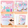 YQV Donut Sweet One Birthday Party Invitations, 20-Count Donut First Birthday Party Invites With Envelopes-HBYQK-B46