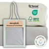 Sleepfull Waterproof Crib Sheet & Toddler Bed Fitted Sheet + Mattress Protector - Soft Eco-Friendly & Hypoallergenic - Made for All Skin Types - Fits Standard Crib Mattress 28"x 52" (Gray)