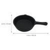 SEWACC 10pcs Miniatures Frying Pans Plastic Miniature Skillet Simulation Cooking Pan Models Mini Dollhouse Kitchen Cookware Dollhouse Accessories