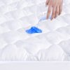 Waterproof Crib Mattress Protector 2 Pack Fitted Baby Crib Sheets Toddler Bed Mattress Pad Protector for Boys Girls, Skin-Friendly & 100% Absorbent Crib Mattress Topper Cover Waterproof Machine Wash