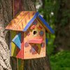 Metal Bird House Guard with Copper Portal for Eastern Bluebird Houses 1 1/2 Inch Opening (4 Pieces)