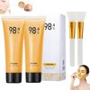 MINGJING Gold Foil Peel-Off Mask, Peel-Off Anti-Wrinkle Face Mask, 98.4% Beilingmei Gold Face Mask, Gold Face Mask for Moisturizing Removes Blackheads, Reduces Fine Lines And Cleans Pores (2PCS)