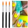 DANNEASY 6Pcs Ombre Nail Brush Acrylic Nail Brush Set Nail Design Brushes Nail Gradient Pen Gel Nail Ombre Brush Manicure Tools