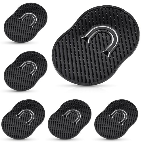 6 PCS Pocket Palm Combs for Men Black Shampoo Comb Hair Brush Scalp Massager Brush Comb Mini Finger Brush Scalp Comb for Home Travel Use