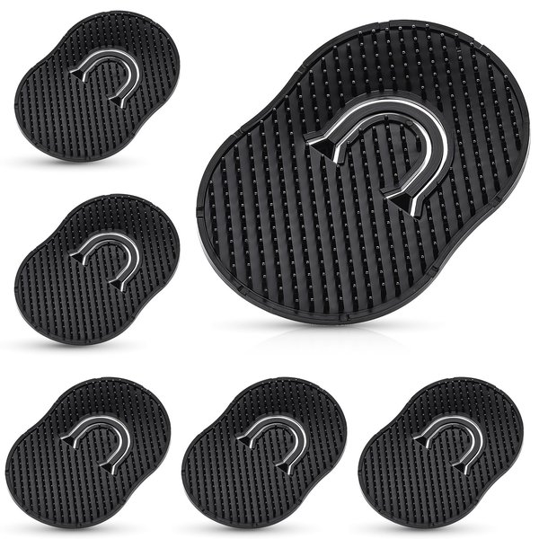 6 PCS Pocket Palm Combs for Men Black Shampoo Comb Hair Brush Scalp Massager Brush Comb Mini Finger Brush Scalp Comb for Home Travel Use