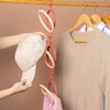 Caliee Wig Holder Travel 2Pcs Wig Stand Wig Head Stand for Long Hair Wig Organizer Hanging Pink and Green Wig Styling Stand Foldable Hair Stand for Wigs Hat Rack.