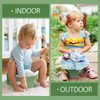 MCGMITT Portable Potty for Kids Travel - Foldable Training Toilet Chair for Toddler Girls with Storage Bags, Potty Training Toilet for Outdoor and Indoor Easy to Clean(Green)
