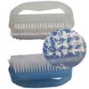 Coralpearl Hand Finger Nail Scrub Brush Set with Cuticle Remover for Deep Cleaning Small Scrubber Cleaner Tool for Men Women Gardener,Auto Mechanic,Kitchen Sink,Bathroom Bath Tub,Laundry,Shower (2)