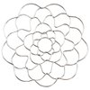 Eyech 3PCS Flower Arrangement Holder, 4", 5", 6" Metal Flower Frogs for Vase Bendable, Reusable Floral Grid for Vase, Flower Vase Separator for DIY Floral Display