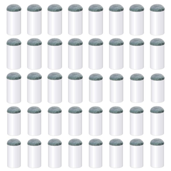 Pengxiaomei 40pcs Slip On Pool Cue Tips, 2 Sizes Billiard Cue Tips Slip-On Cue Tip Pool Cue Tips Replacement Kit (12mm/13mm, Each Size 20pcs)