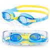 Portzon Unisex-Child Swim Goggles, Anti Fog No Leaking Clear Vision Water Pool Swimming Goggles