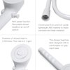OYMOV RV Shower Head with Hose - Non-Metallic Outdoor RV Shower Kits Replacement with Pause Function for RVs, Fifth Wheels, Motor Homes, Travel Trailers, Campers, Boats, White