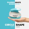 BearBoss 2 Inch Circle Punch, Hole Punch Shapes, Paper Punch Set for Scrapbooking Festival Paper Greeting Card DIY Albums Photos (Classic White)
