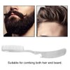 Stainless Steel Beard Comb, Folding Metal Pocket Comb Folding Pocket Moustache Shaping Comb for Men