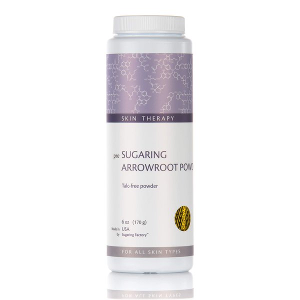 Arrowroot Powder for body and facial Sugaring at home and professional use (talc-free) Organic Ingredients only