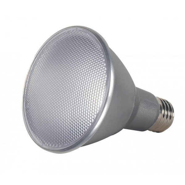 Satco S9425 PAR30 Long Neck LED 2700K Medium Base Light Bulb, 13 Watts, 12o Volts, 25' Beam Spread, IP65 Certification, Dimmable