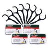 Charcoal Floss Picks Dental Floss Picks with 4 Travel Handy Cases 200 Count Flossers