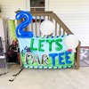 JeVenis Golf 2 Birthday Party Decorations for Boys Men Let's ParTee Balloon Banner Golf Ball Balloons Second Birthday Balloons for Golf Birthday Retirement Party