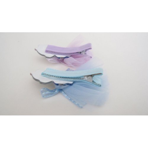 Two childrens princess fairy tale doll dress alligator hair clip E