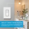Lutron Claro Smart Switch for Caseta Smart Lighting, for On/Off Control of Lights or Fans | Includes Wire Label Stickers | Neutral Wire Required | DVRF-5NSS-WH-R-3 | White (3-Pack)