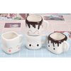 Marshmallow Mugs Set of 4 with Handle Cute Marshmallow Cups Cute Mugs for Kids Hot Chocolate Cocoa Mugs Gifts for Kids Women Christmas Mugs Mother's Day Cute Coffee Mug Set 6OZ