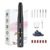 Electric Nail Drill Professional Efile Nail Drill Kit for Acrylic, Gel Nails, Manicure Pedicure Kit for Polishing Shape Tools(Black)