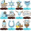 Tarklanda 12PCS Western Cowboy Honeycomb Centerpieces Wild West Party Decorations for Tables Western Theme Party Decor A Little Cowboy is On The Way Baby Shower Supplies