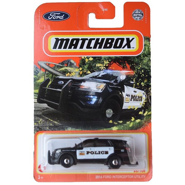Matchbox 2016 Ford Interceptor Utility, [Black] 65/100
