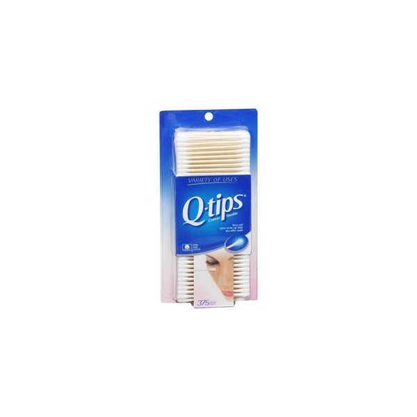 Q-tips Cotton Swab 375.0 ea (Pack of 3)