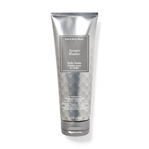 Bath and Body Works Sweater Weather Ultra Shea Body Cream 8 Oz. 2 Pack (Sweater Weather)