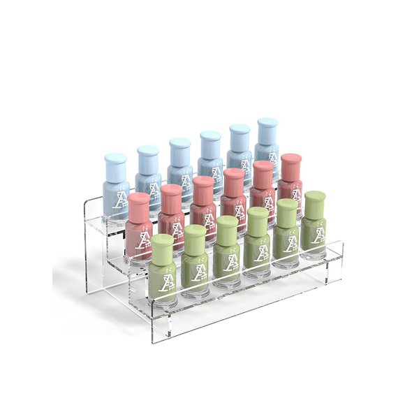 Ausalivan Nail Polish Holder Organizer,Acrylic 3 Tier Essential Oil Containers Storage Rack,Paint Bottle Shelf Organizer,Sunglasses And Glasses Display Stand