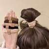15 pcs Hair Ties Set Cute Ponytail Holders Hair Accessories for Girl Elastic Hair Tie Bracelets for Thick Thin Curly Hair Trendy Hair Bands Strong No Pull Nylon Hair Ponytail Holder for Long Hair