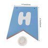 Blue and Orange Birthday Banner, Happy Birthday Banner Blue Party Decorations for Boys Kids 1st Birthday Decor