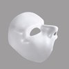 CENFPOLA Mens Mask Masquerade Mask Phantom of The Opera Half Face Mask Vintage Design (White)
