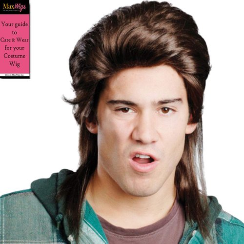 Joe's Mullet Joe Color Brown - Enigma Wigs Men's Trailer Trash Billy Ray Cyrus Dirt Bundle Costume Wig Care Guide