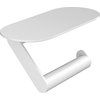 hansgrohe WallStoris 9-inch Toilet Paper Holer with Shelf in Matte White, 27928700
