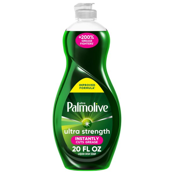 Palmolive Ultra Strength Liquid Dish Soap, Original Green, 20 Fluid Ounce(Packaging May Vary)