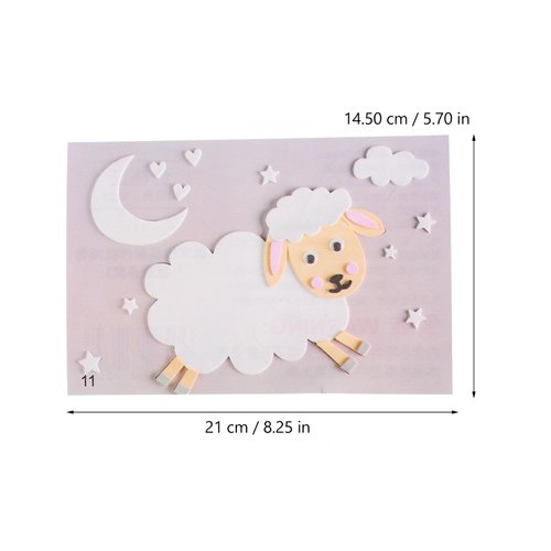 Ipetboom 12 Sheets of EVA Foam Stickers Mosaic Animal Puzzle Stickers 3D Sticker Fun with Foam Animals Sticker, DIY Activity Learning Education Games Adorable Art Craft Kits for Toddler Kids