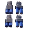 AYECEHI 2Pairs EC5 to T-Plug Deans Style Male Female RC Connector Adapter EC5 Male to T Plug Female, EC5 Female to T-Plug Male Compatible with Arrma E-flite for RC Car Truck Airplane Lipo and More