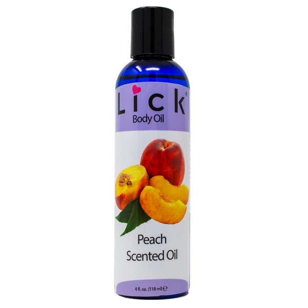 LICK Peach Scented Body Oil - Vitamin E Infused, Moisturizing and Hydrating After Shower Body Oil, Antioxidant Protection, Soothing Aromatherapy - Natural and Gentle for All Skin Typs