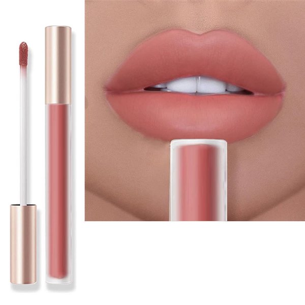 Edanta Matte Liquid Lipstick High Pigmented Velvet Lip Gloss Waterproof Long Lasting Lipsticks Makeup Set for Women and Girls (C- Pink)