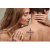 Dopetattoo 6 Sheets Temporary Tattoos Cross Grace Amazing Temporary tattoo Neck Arm Chest