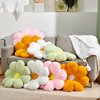 Ailive 17.7In Cute White Daisy Flower Shaped Kids Throw Pillow Flower Throw Pillow Floor Pillow Cushion Sunflower Pillow Decorative Pillow for Kids Teens Tweens Girls.