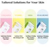 Lamelin Cica Niacinamide Sheet Mask, 10 Pack, Wormwood Tea Trea Anti Aging Skin Elasticity Hydrating Made In Korea