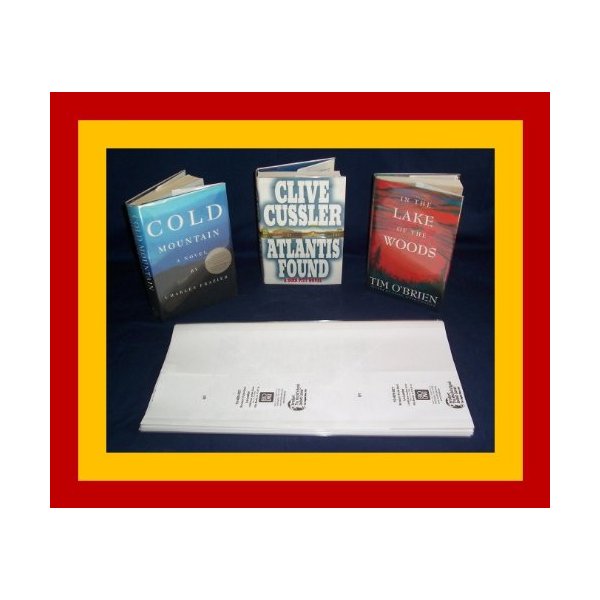 25-9 1/4" x 19" Brodart Book Jacket Covers - Center-Loading, Adjustable, Clear Mylar
