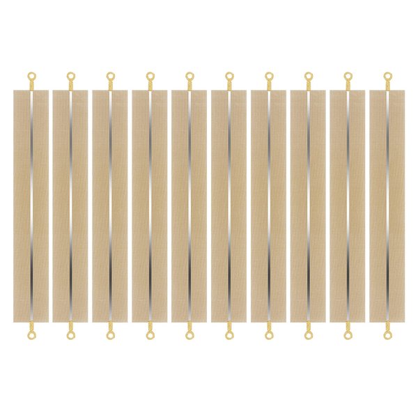 10 Pieces Impulse Sealer Replacement Parts 8 Inch Heat Seal Strips Replacement Element Grip Impulse Sealer Heating Element Service Spare Repair Kit, 200mmx2mm